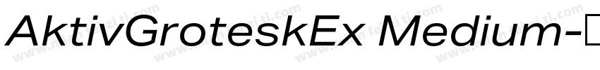 AktivGroteskEx Medium字体转换